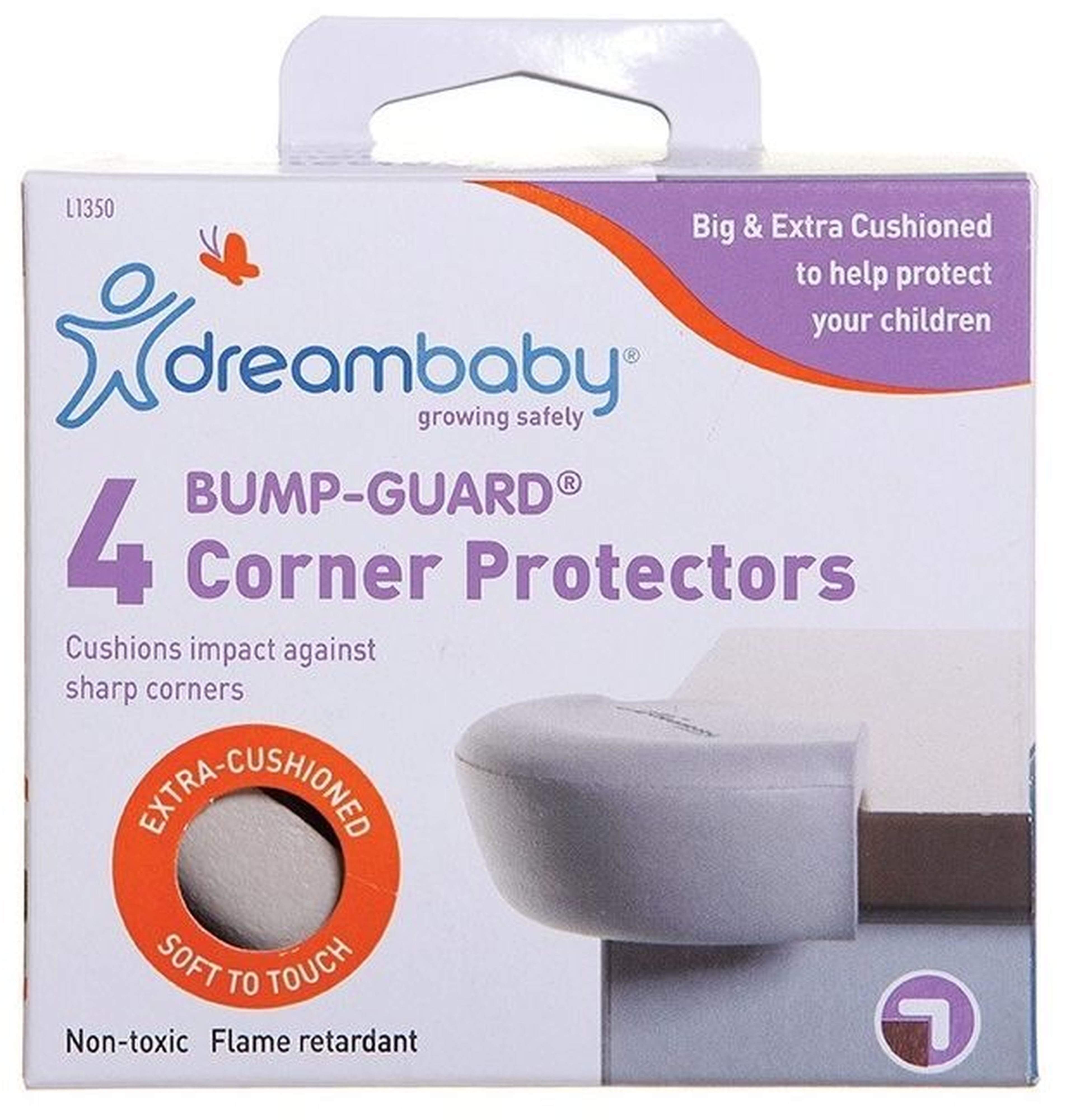 Защита на углы для детей DreamBaby Grey 4шт (G1350) фото 2