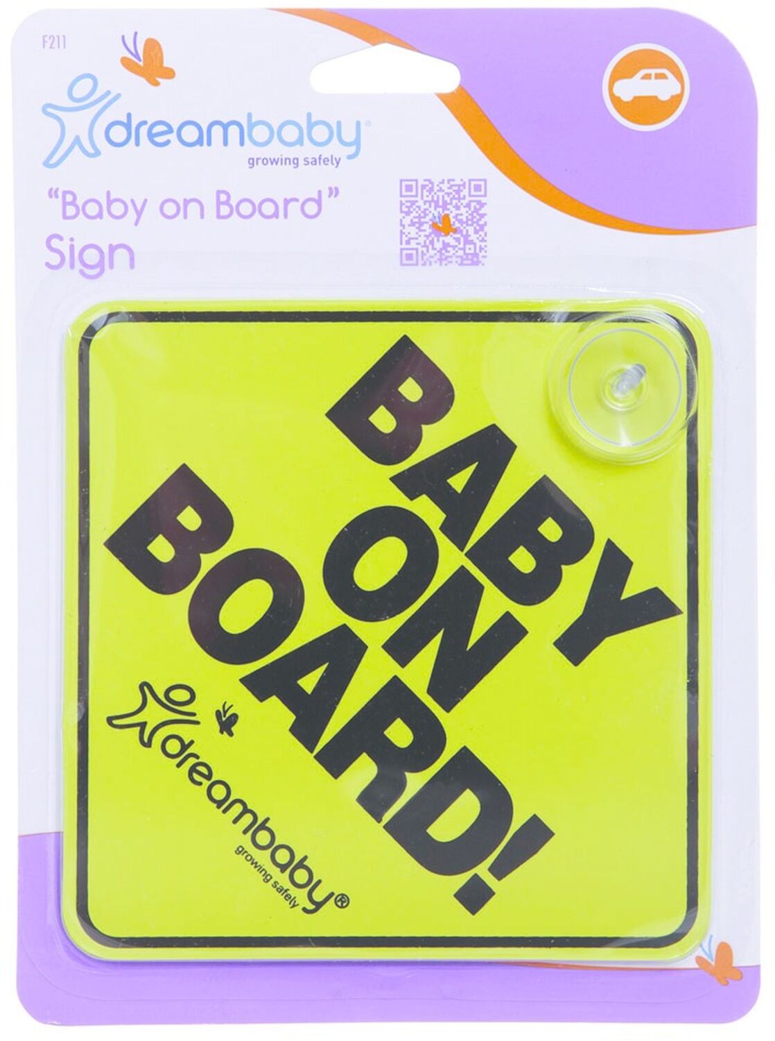 Знак DreamBaby "BABY ON BOARD" (F211)фото