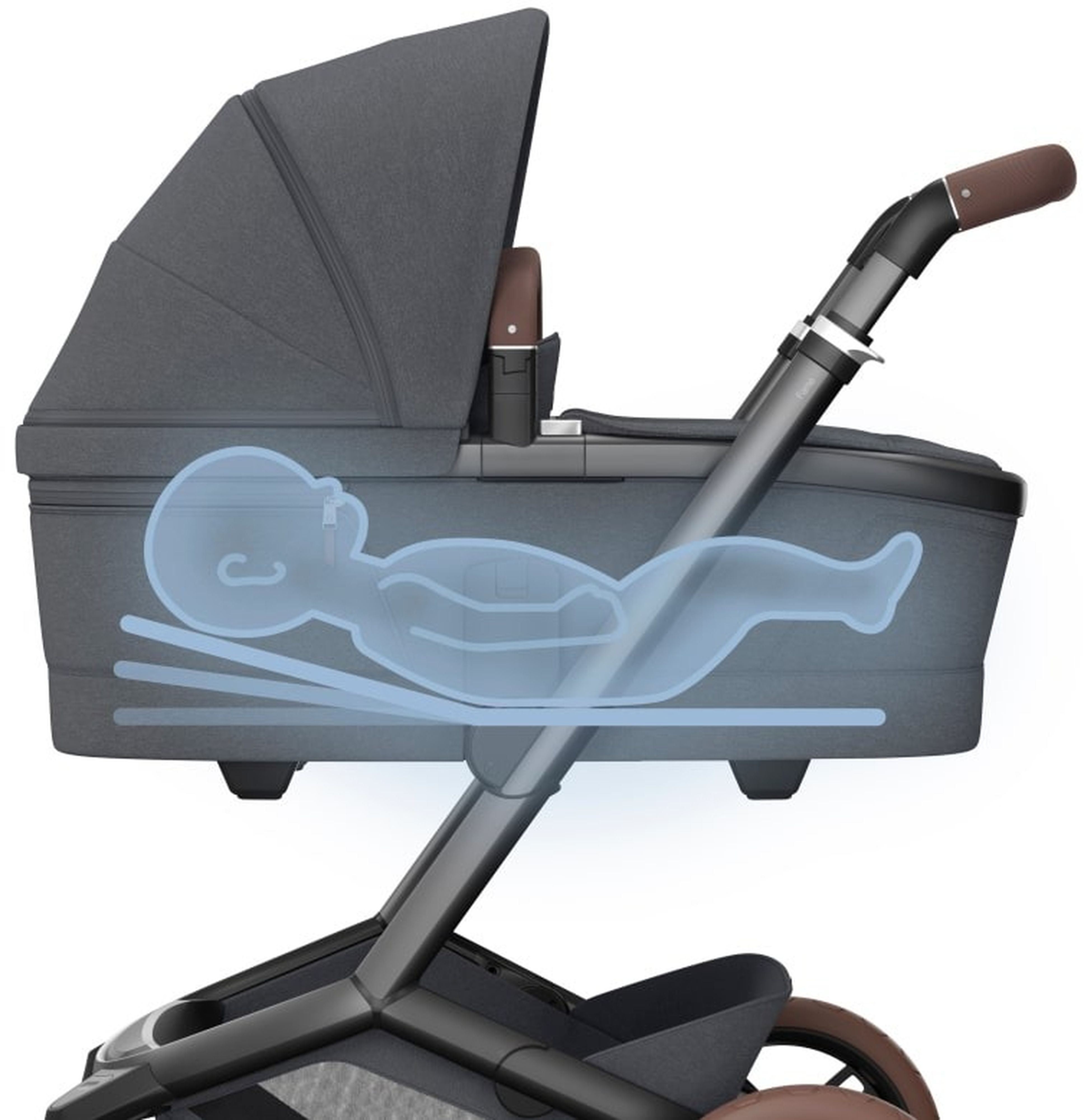 Люлька до коляски MAXI-COSI FAME Twillic Graphite (1523204110)фото4