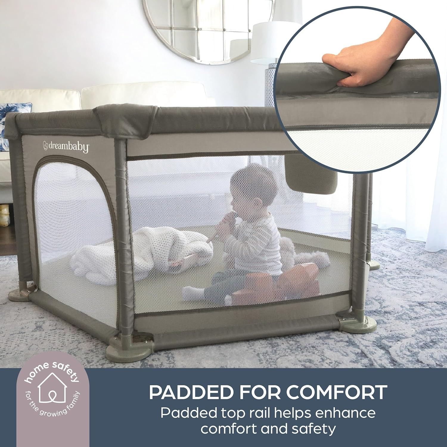 Манеж детский DreamBaby Taupe (G9507) фото 5