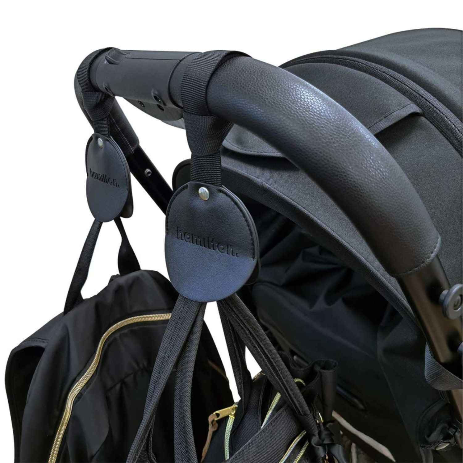 Багатофункціональні гачки до коляски Hamilton by Yoop Black (65283)фото