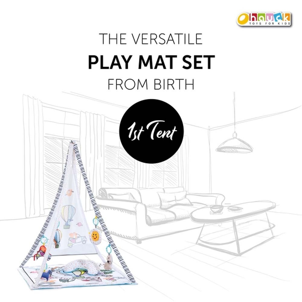 Багатофункціональний ігровий килимок Hauck 1st Tent White (76306-7)фото3