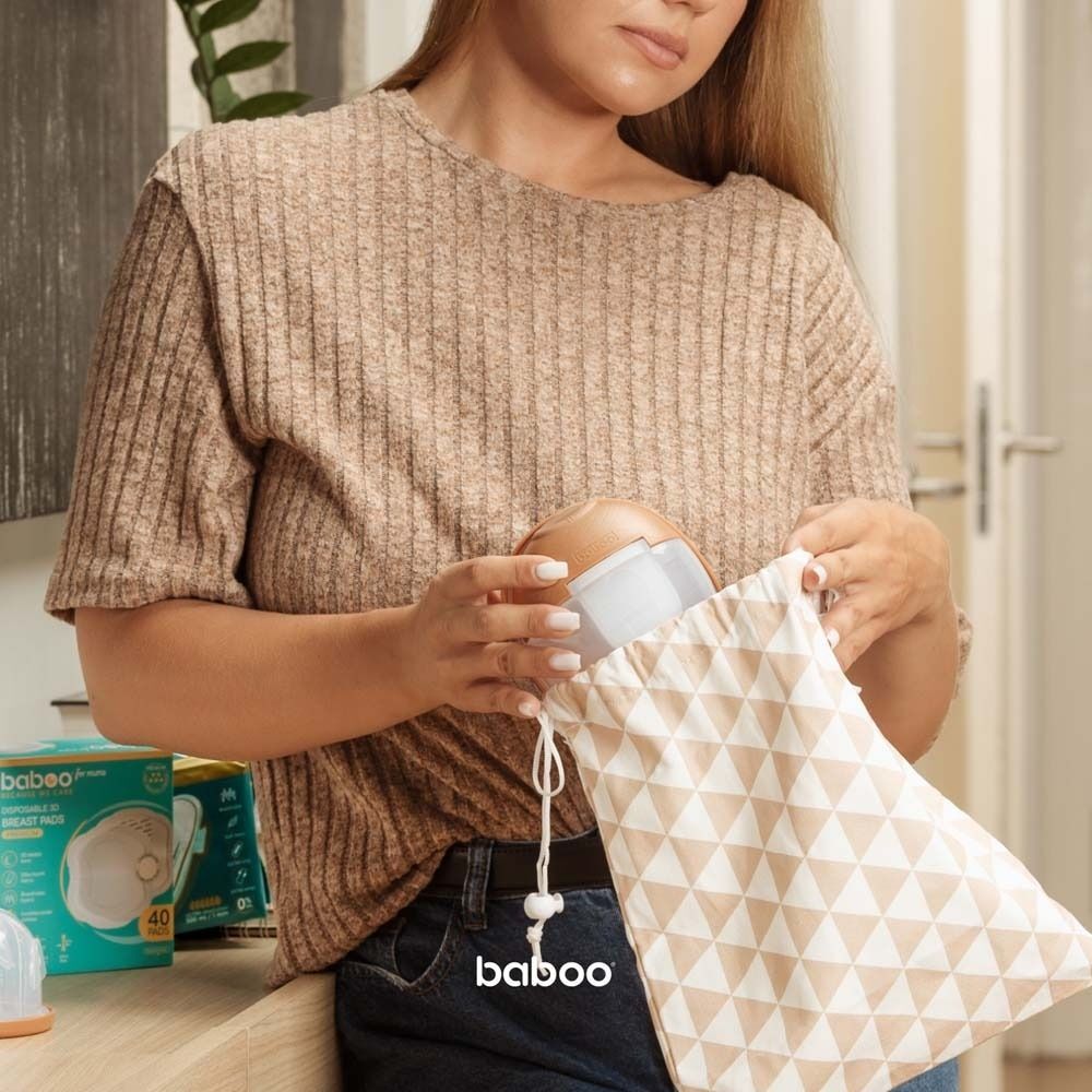 Молокоотсос электрический портативный двойной BABOO Cocoa (2-012) фото 9