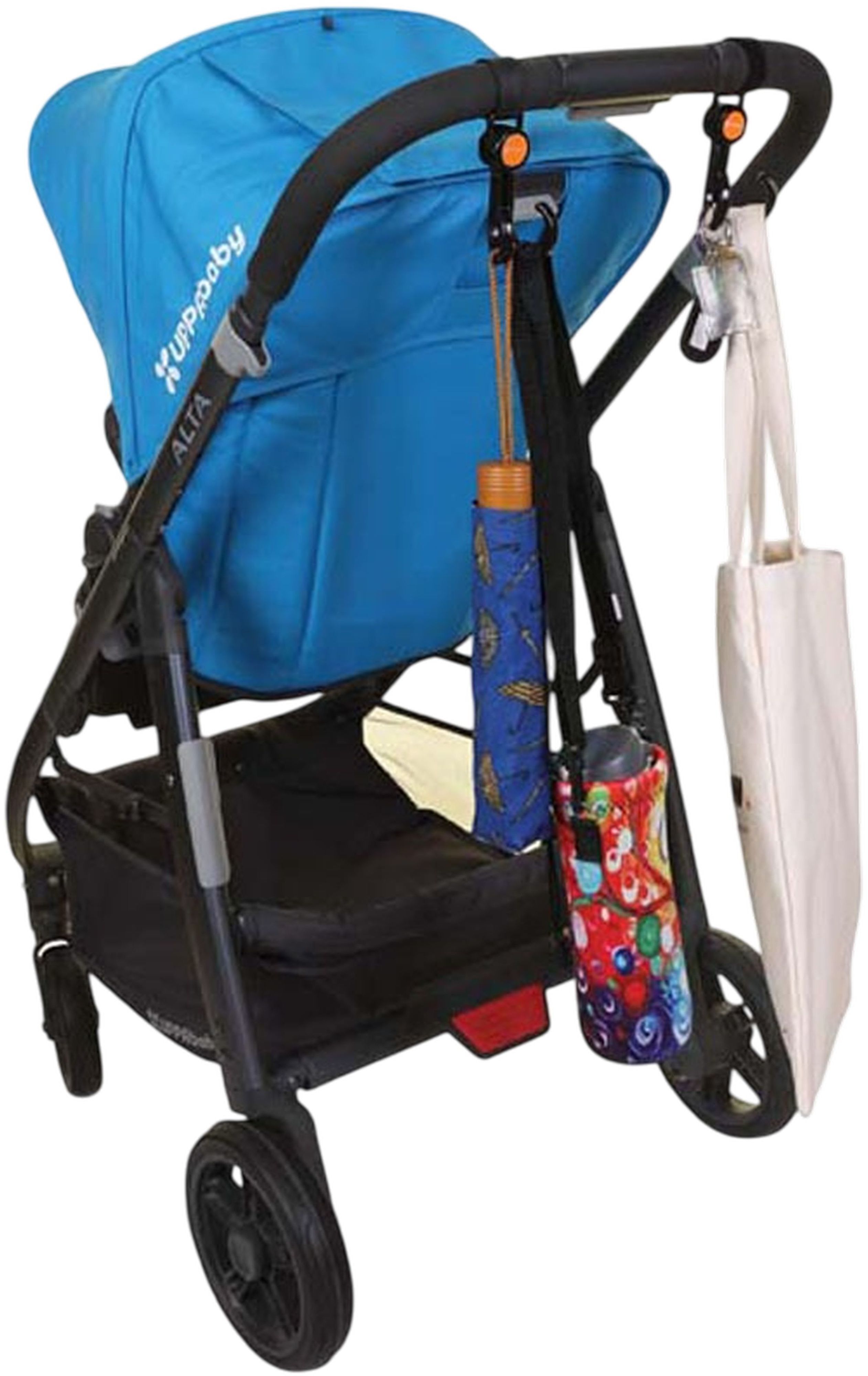 Набор для коляски DreamBaby GREY DENIM (Органайзер, подстаканник, крючки) (G2285) фото 5