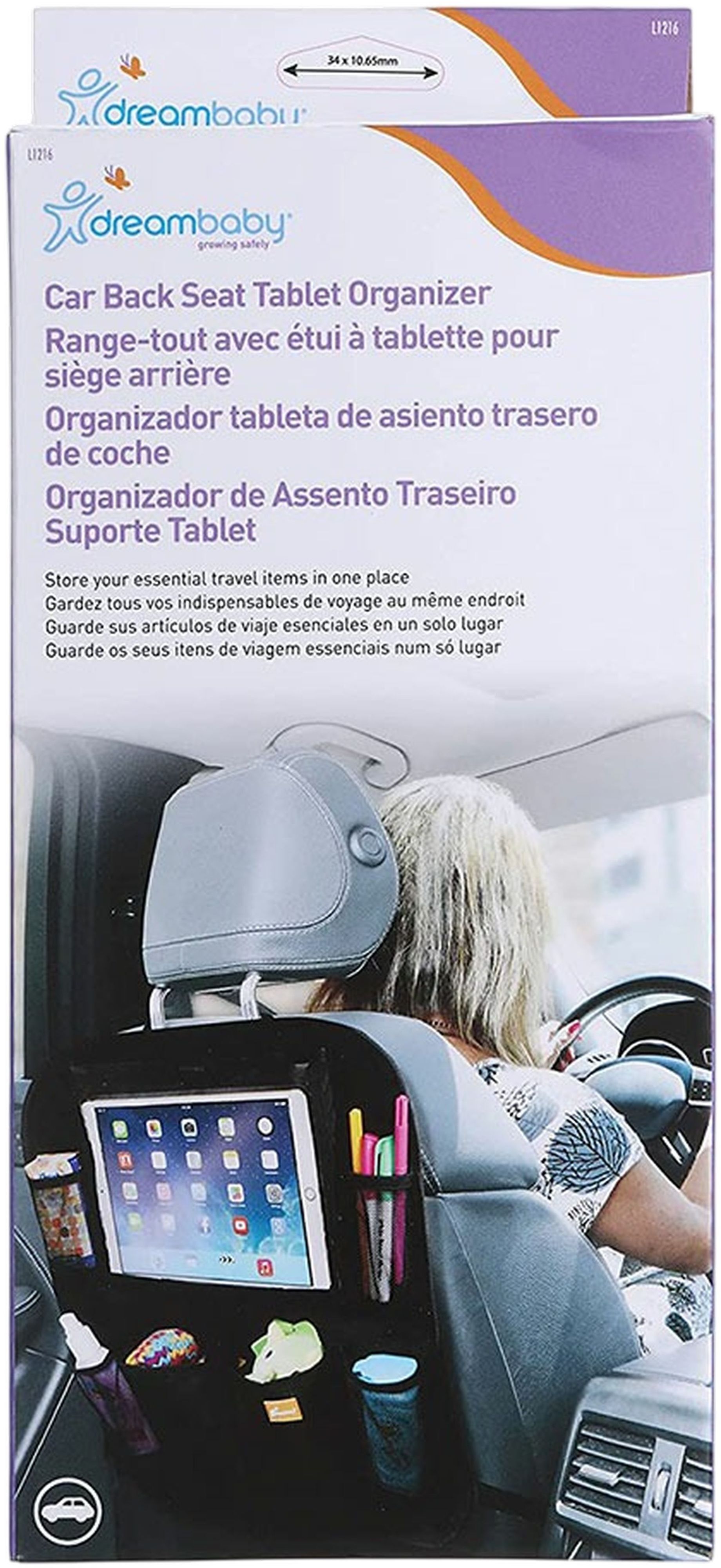 Органайзер DreamBaby на сидіння з тримачем для планшетного ПК. (G1216)фото3