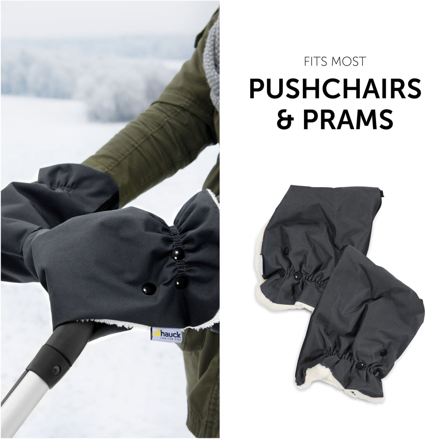 Рукавички до коляски Hauck Grab Me (61849-3)фото