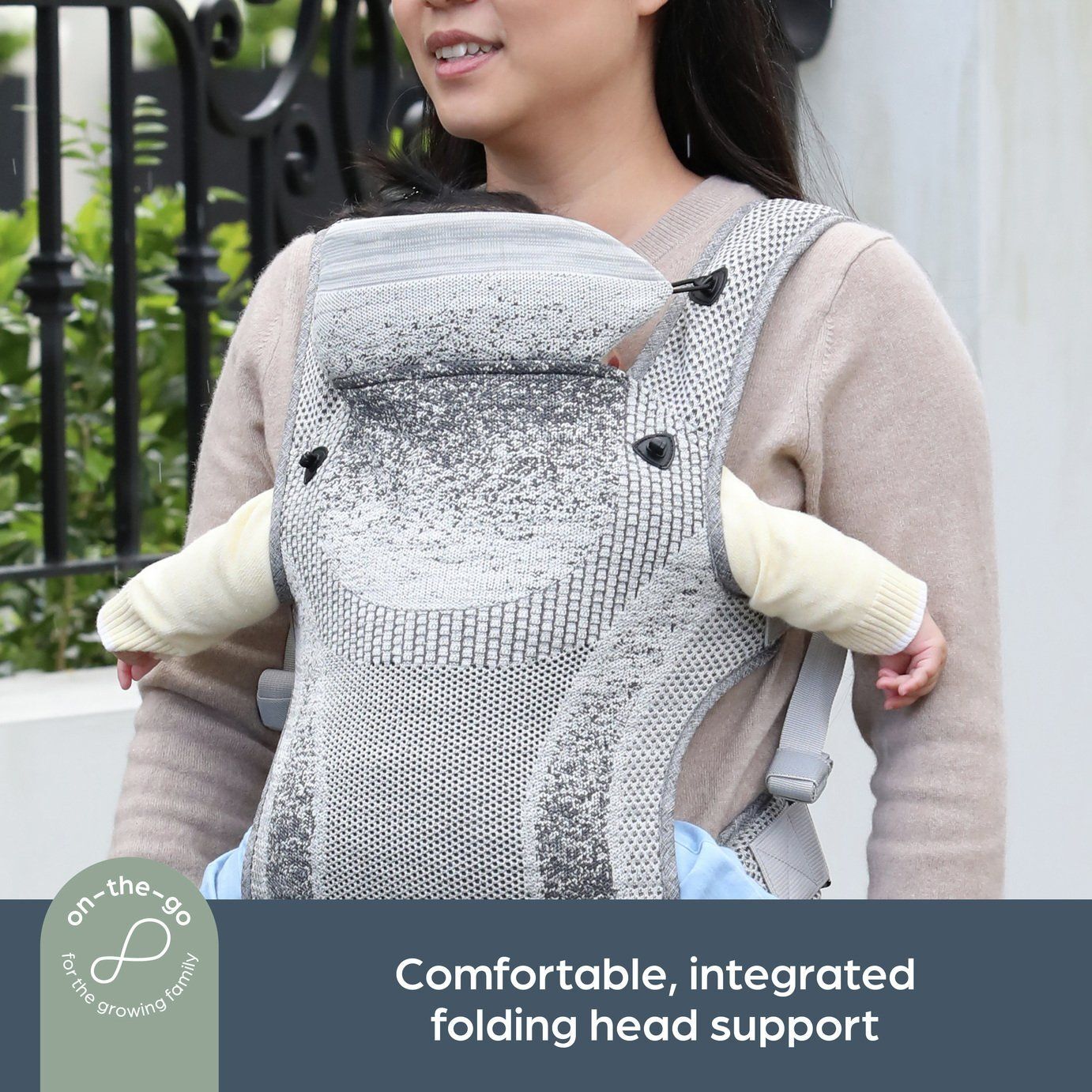 Рюкзак-переноска DreamBaby Inspire Grey (G2460) фото 5