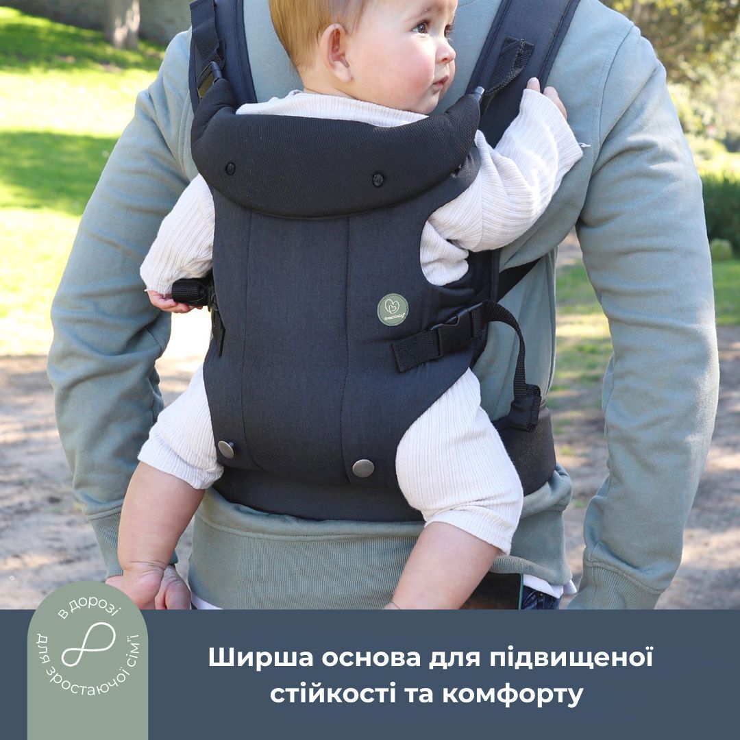 Рюкзак-переноска DreamBaby Journey Black (G2205) фото 5