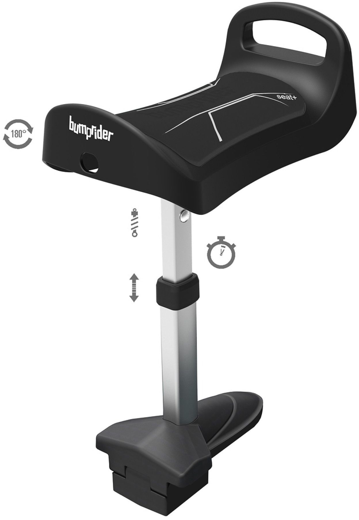 Подножка для второго ребенка Bumprider с сиденьем черно-серая (51291-4009) фото 5