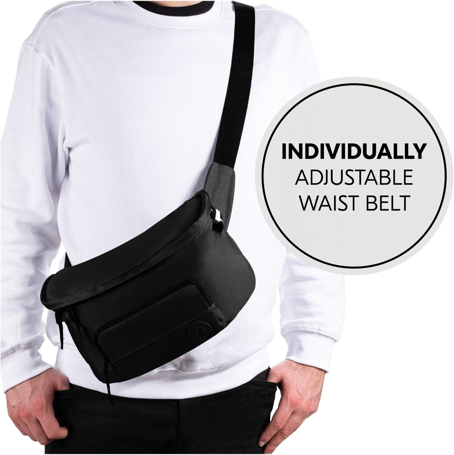 Сумка до коляски/на пояс Hauck Hip Bag Black (61877-6)фото