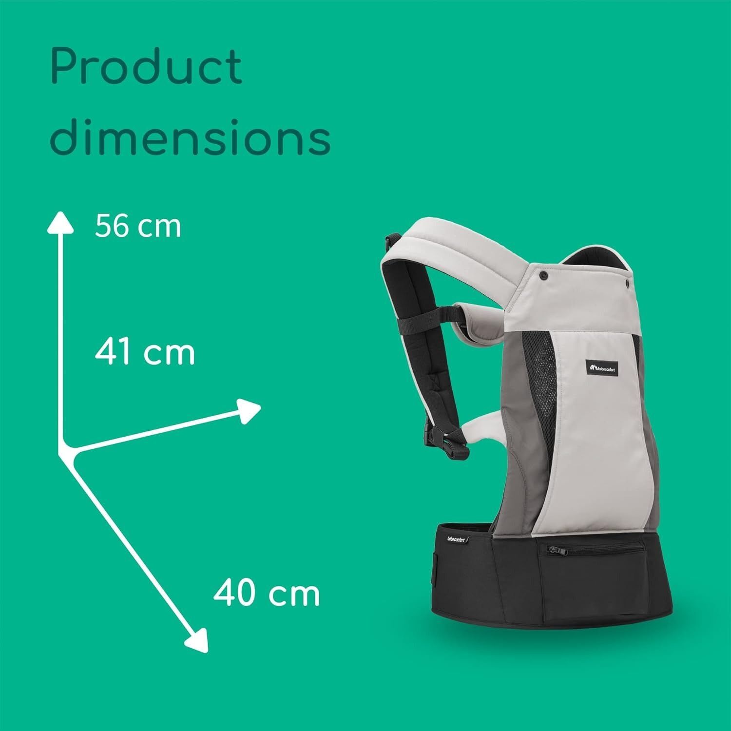 Сумка-переноска BEBE CONFORT PHYSIONEST GRAY MIST (2605440210) фото 12