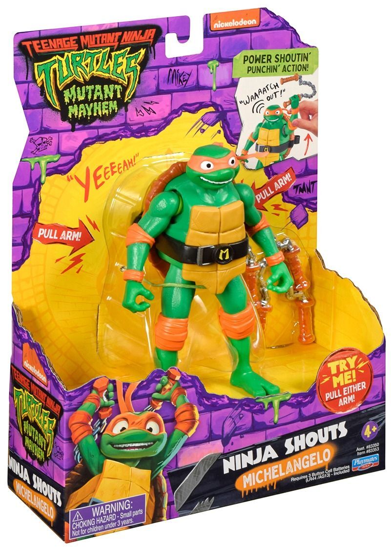 Ігрова фігурка серії «Черепашки-Ніндзя Movie III» – Мікеланджело (звук) (83353)фото6