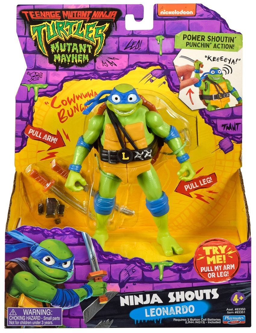 Игровая фигурка серии «Черепашки-Ниндзя MOVIE III» - ЛЕОНАРДО (звук) (83351) фото 6