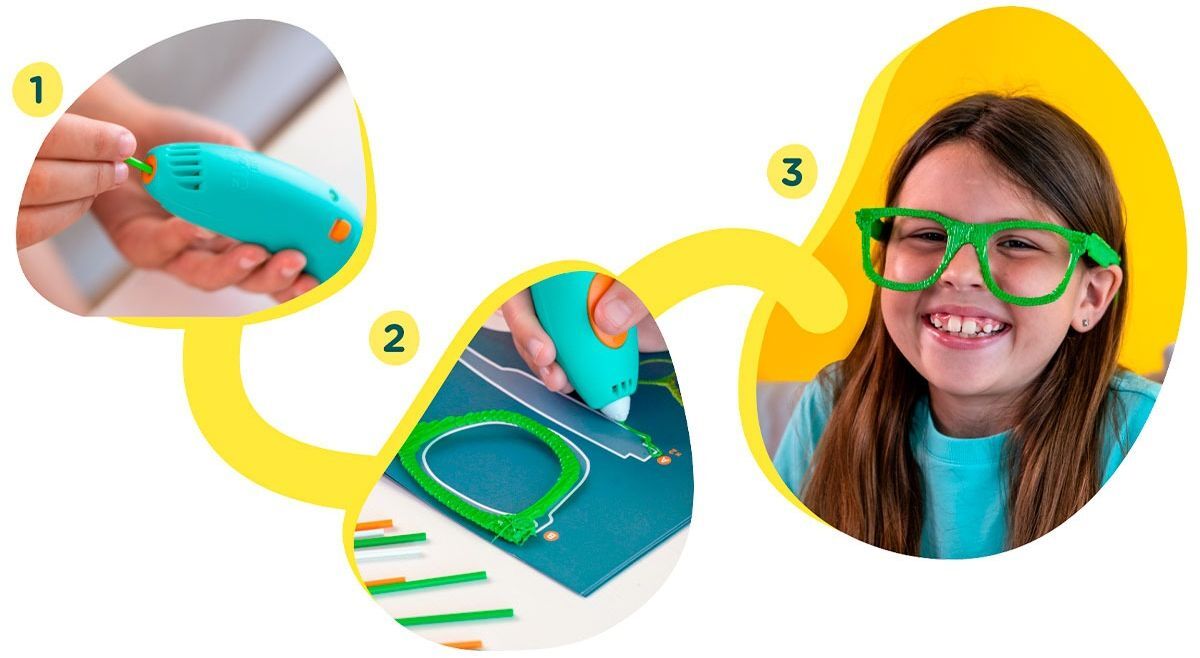 3D-ручка 3Doodler Start Plus для творчества - Креатив (72 стержня) (SPLUS) фото 3