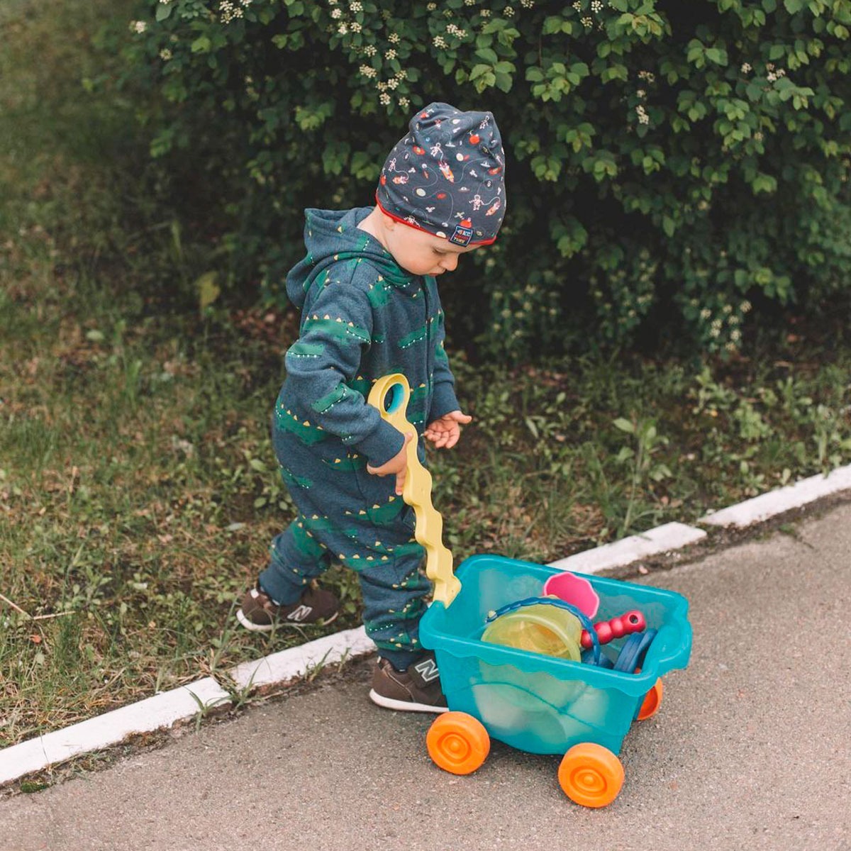 Набор для игры с песком и водой Battat - Тележка Море (11 предметов) (BX1596Z) фото 