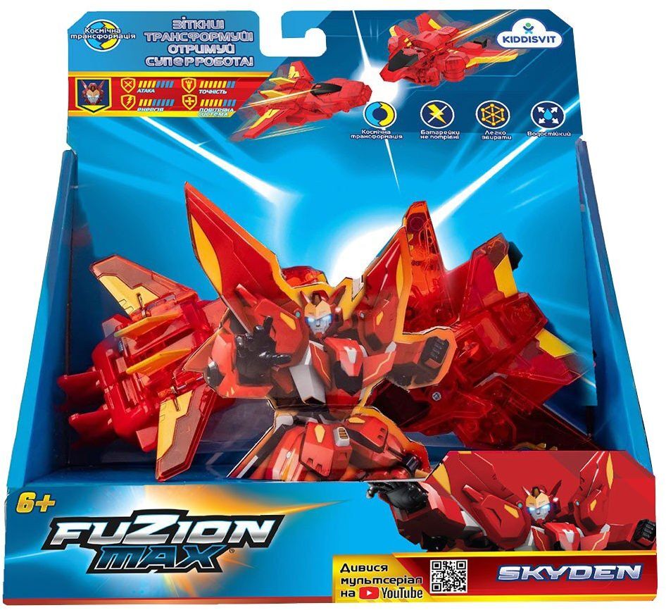 Ігровий набір літаків-трансформерів Fuzion Max - Скайден (54001)фото2