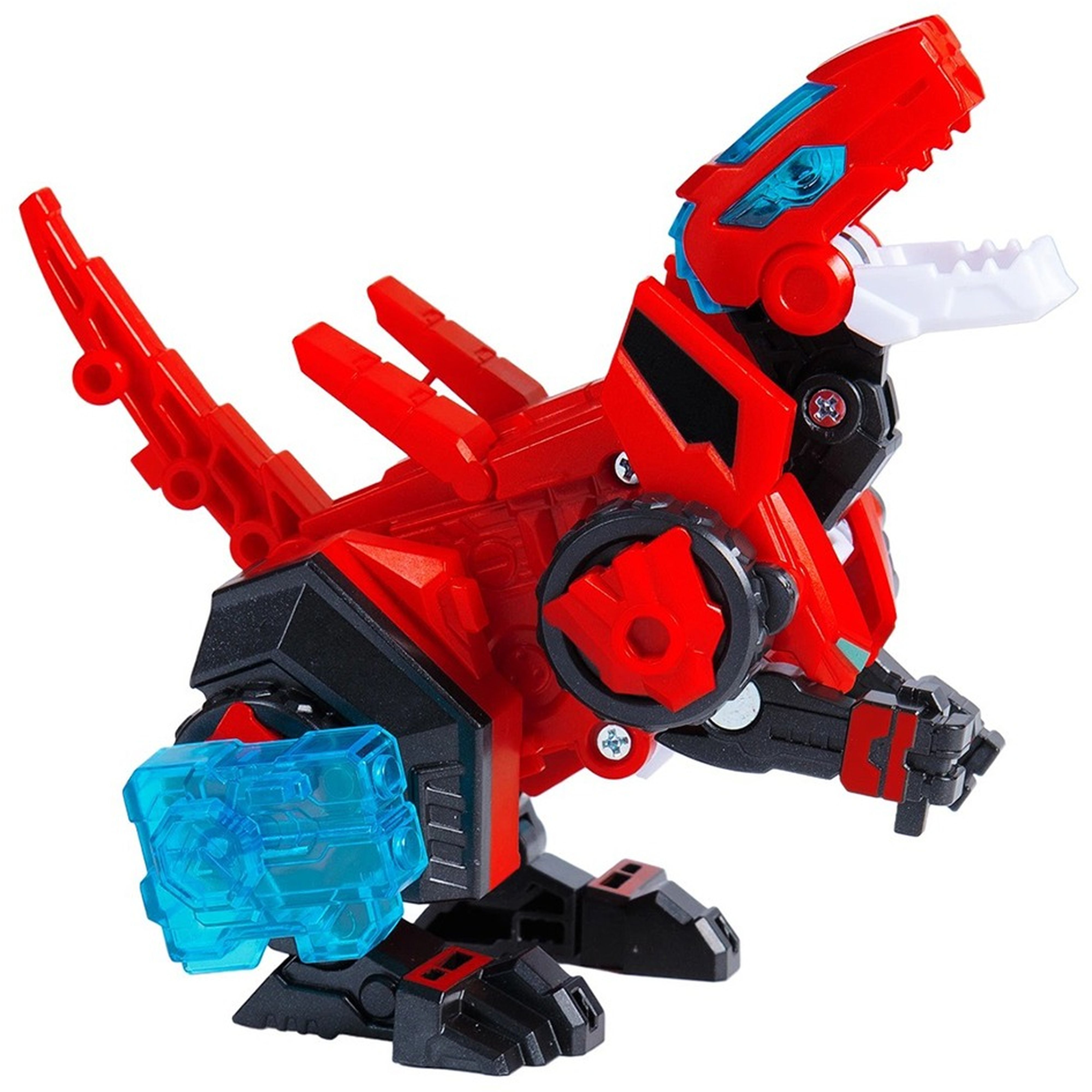 Динозавр-трансформер DINOSTER - КРАСНЫЙ РАПТОР-БОТ (бокс для хранения) (EU580840-1) фото 4