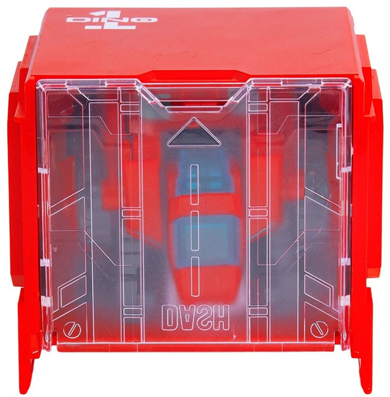 Динозавр-трансформер DINOSTER - КРАСНЫЙ РАПТОР-БОТ (бокс для хранения) (EU580840-1) фото