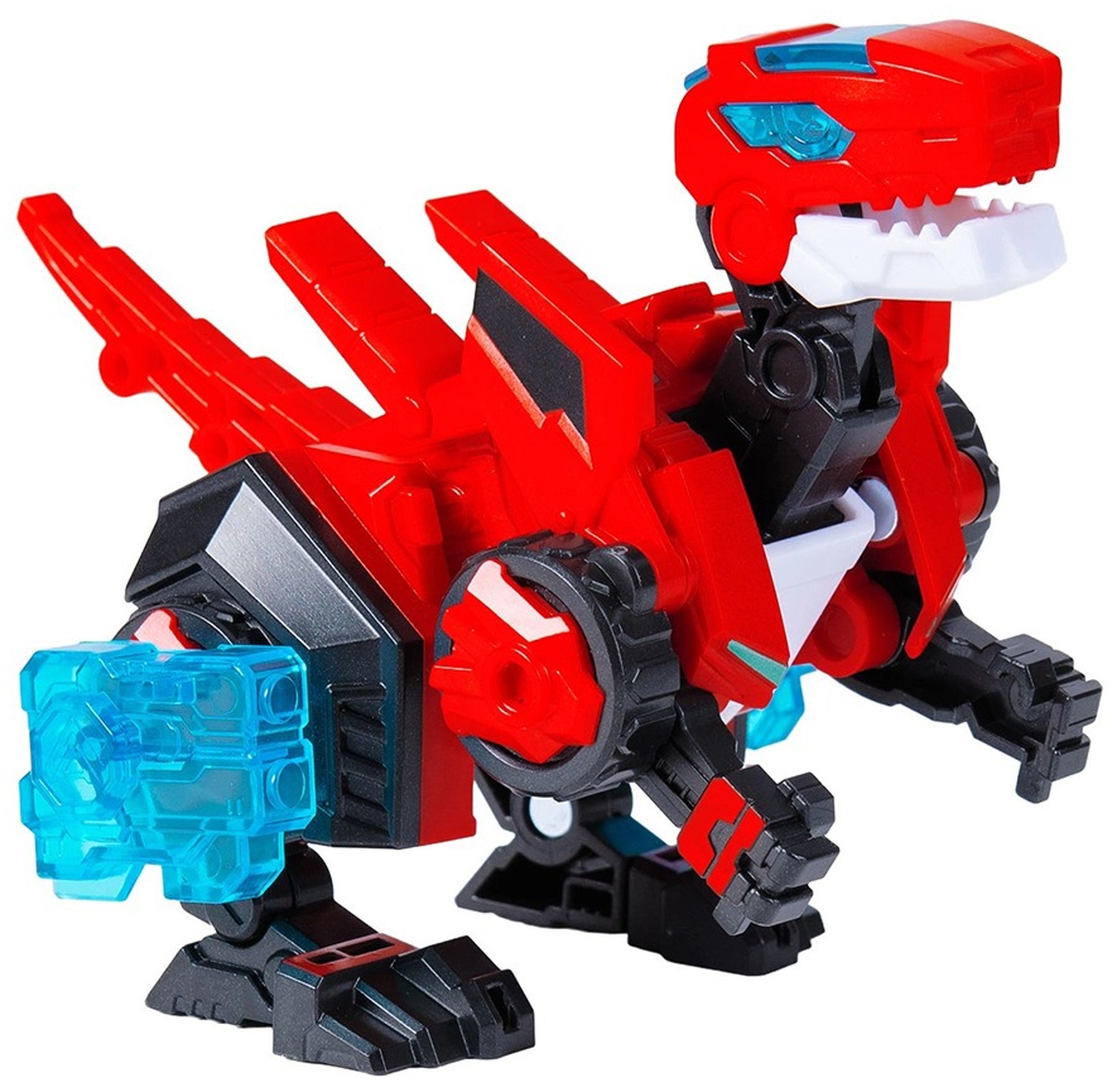 Динозавр-трансформер DINOSTER - КРАСНЫЙ РАПТОР-БОТ (бокс для хранения) (EU580840-1) фото 3