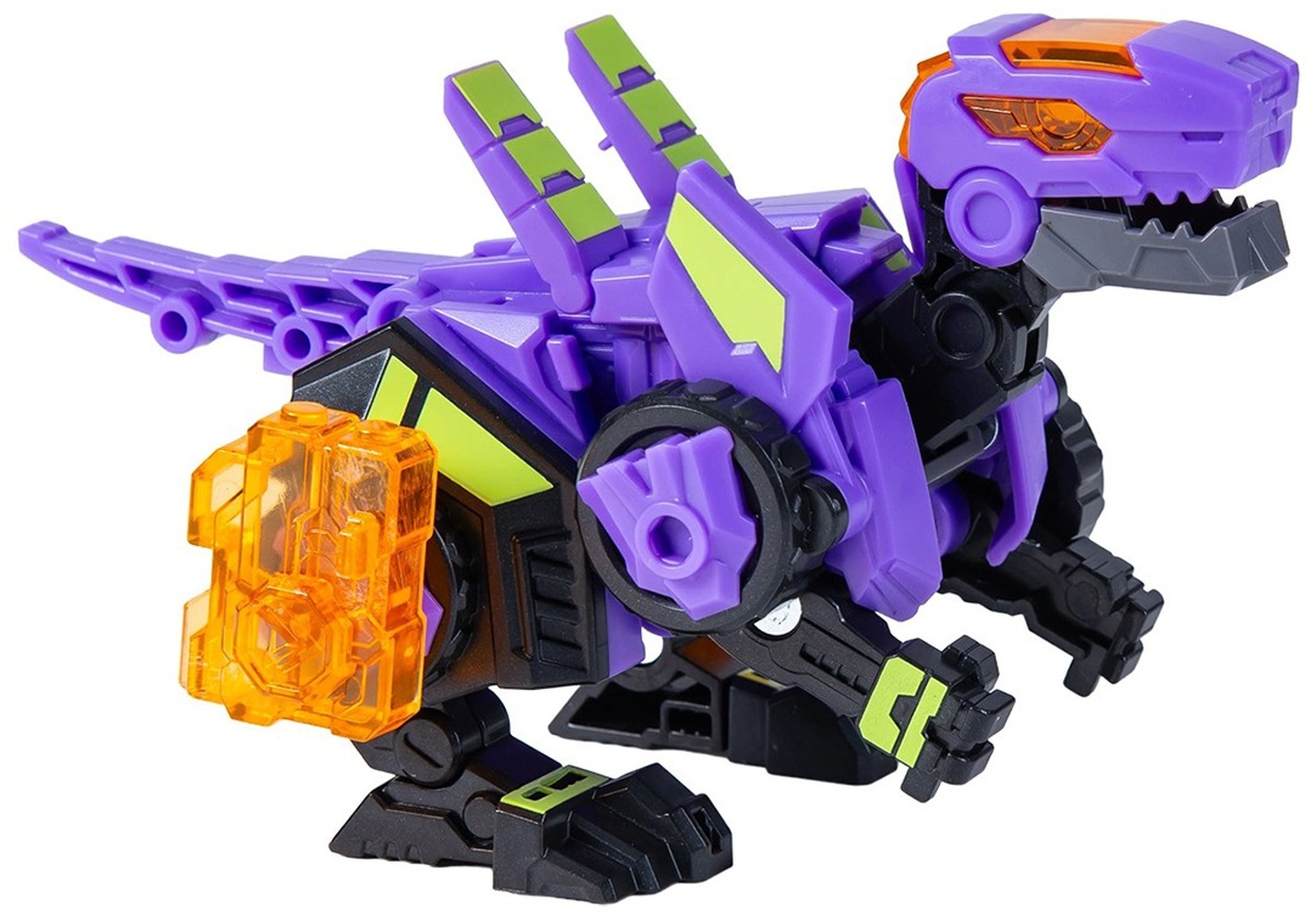 Динозавр-трансформер DINOSTER - ПУРПУРНЫЙ РАПТОР-БОТ (бокс для хранения) (EU580840-2) фото 3