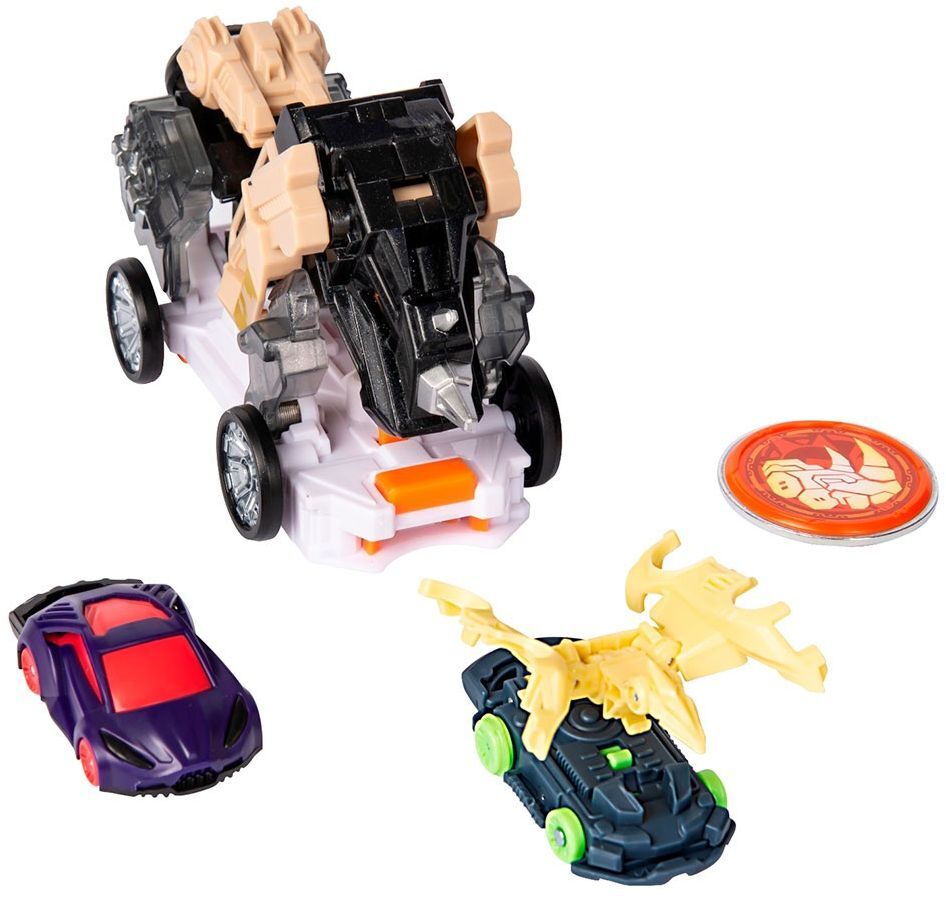 Машинка-трансформер Screechers Wild! S4 L3 - ЛАЙТНІНГ РАЙНО (EU685303)фото2