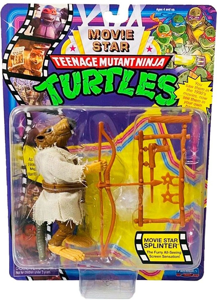 Фигурка серии ЧЕРЕПАШКИ-НИНДЗЯ MOVIE STAR1992 - СПЛИНТЕР (12 см) (81335) фото 2