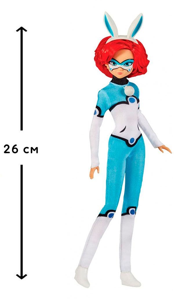 Модна лялька-герой MIRACULOUS "ЛЕДІ БАГ І СУПЕР-КІТ" ГЕРОЇ - КРОЛІКС (26 см, з акс.) (50011)фото