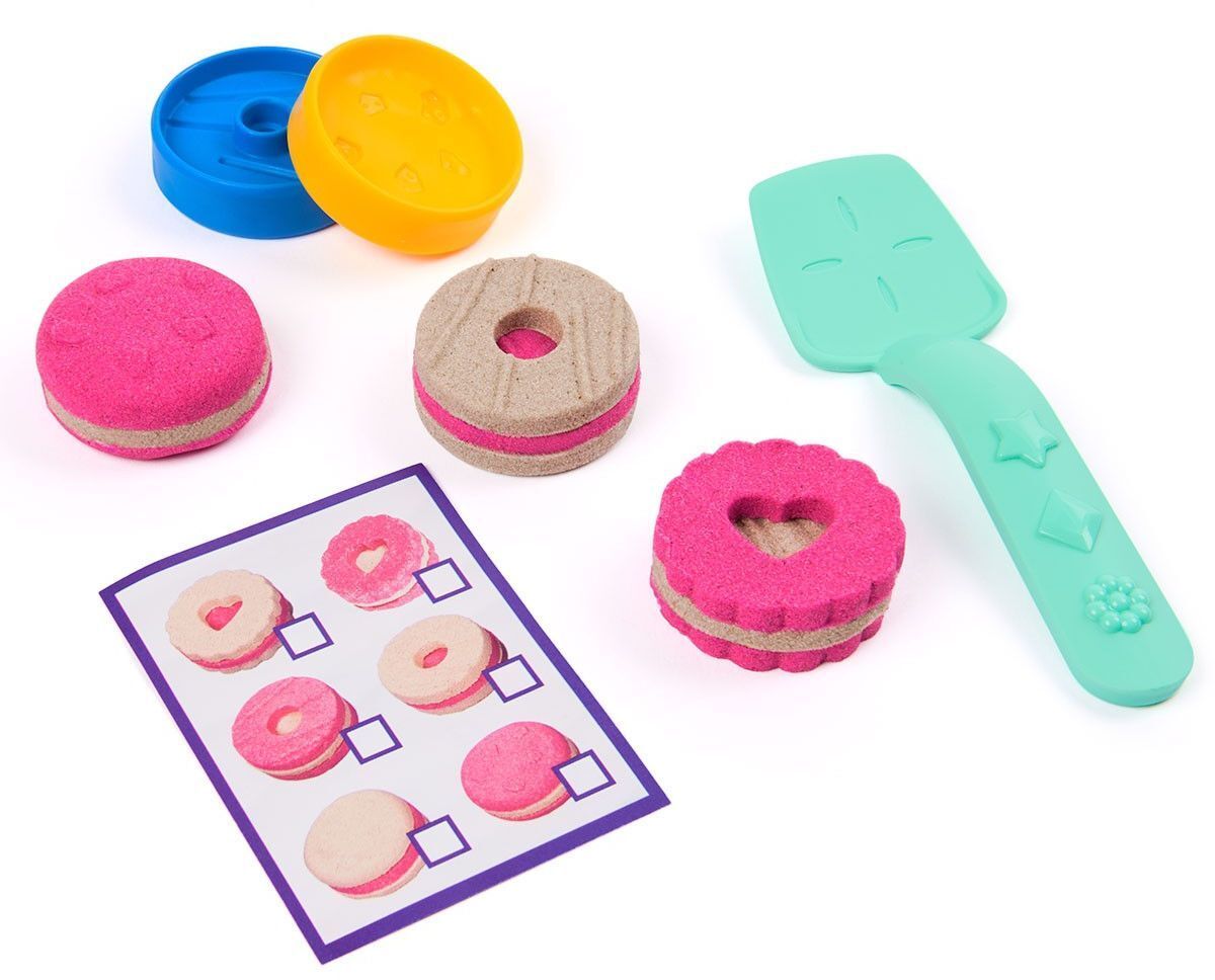 Набор песка для творчества - KINETIC SAND ЦВЕТНОЕ ПЕЧЕНЬЕ (2 цвета, 227 g, акссес.) (71678) фото 4