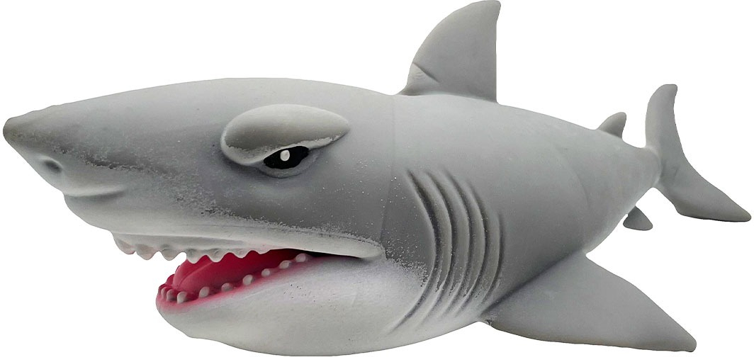 Стретч-игрушка в виде животного - ГИГАНТСКАЯ АКУЛА (белая) (66/CN21-1) фото