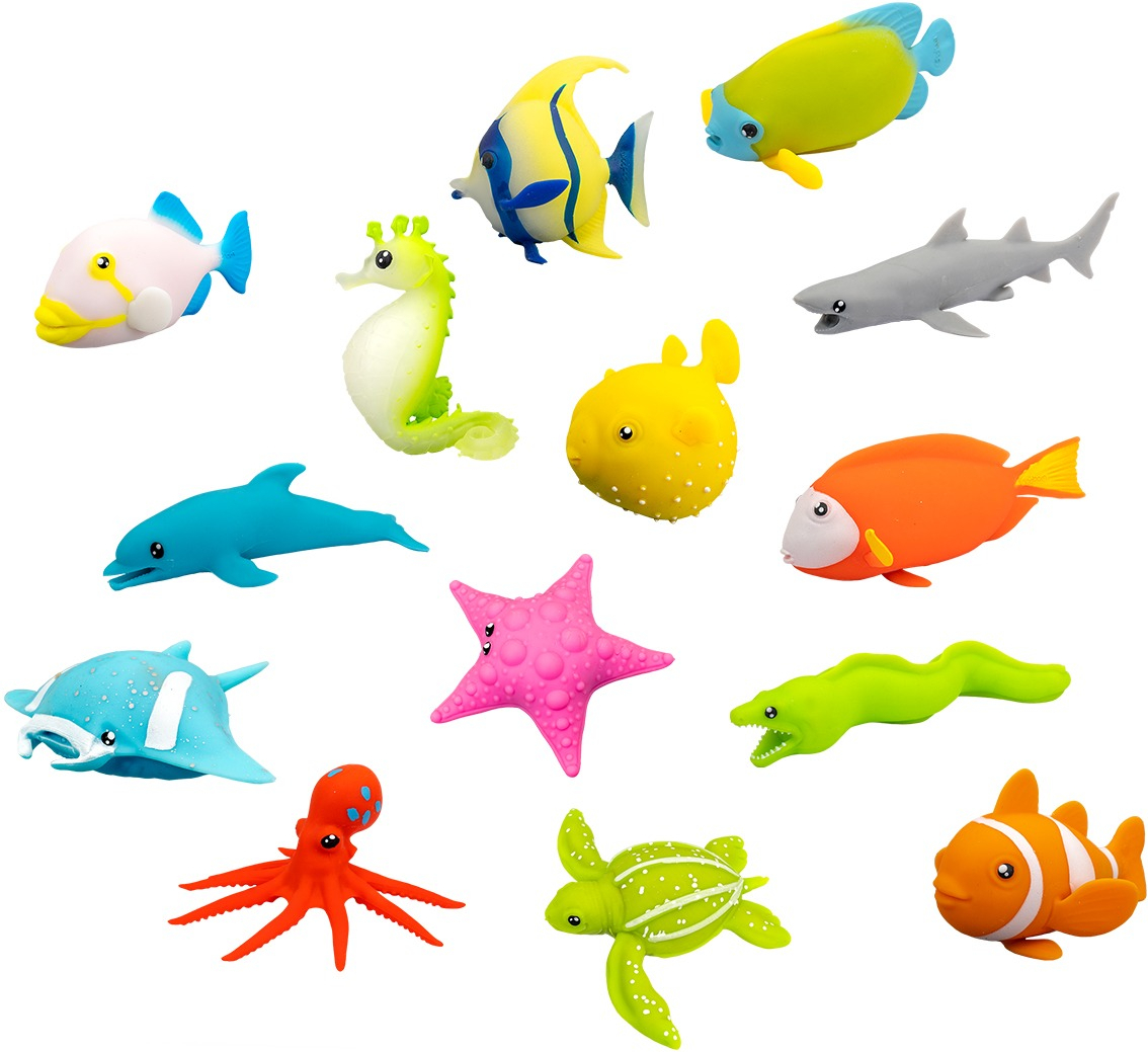 Стретч-игрушка в виде животного - МОРСКИЕ ПРИКЛЮЧЕНИЯ (в диспл.) (11/CN23) фото 