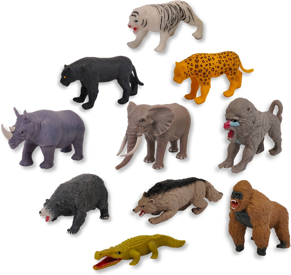 Стретч-игрушка в виде животного серии "LEGEND OF ANIMALS МАКСИ" - ХИЩНИКИ ДЖУНГЛЕЙ (в диспл.) (30/CN23) фото 