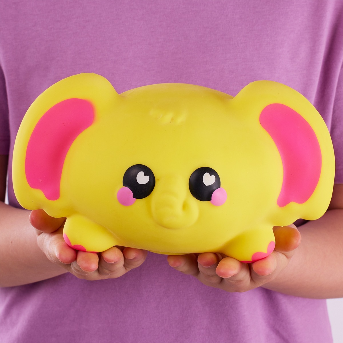 Коллекционная игрушка-антистресс Smooshzees серии "Snugzees" - СЛОН КАСТЕД (08237) фото 4