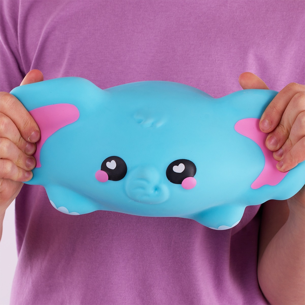 Коллекционная игрушка-антистресс Smooshzees серии "Snugzees" - СЛОН ЛУНА (08233) фото 5