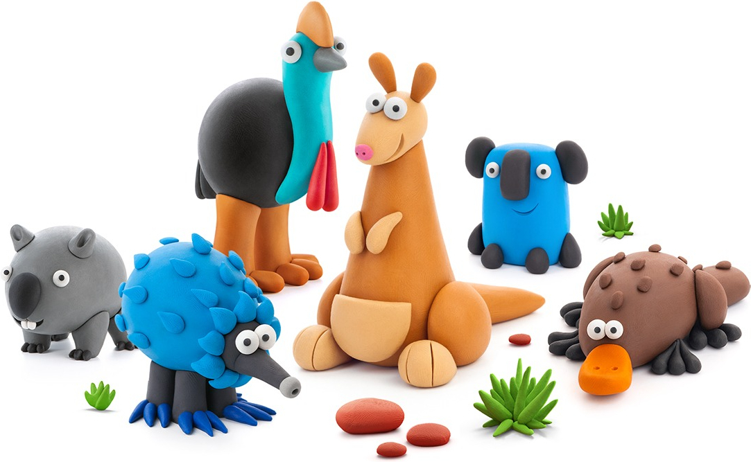 Меганабір пластиліну, що самозатвердіває Lipaka – Австралійські тварини (15027-UA01)фото3