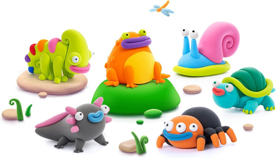 Меганабор самозатвердевающего пластилина Lipaka - Экзотические животные (15025-UA01) фото 3