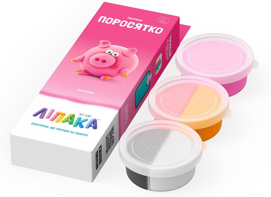 Набір пластиліну, що самозатвердіває Lipaka – Порося (30045-UA01)фото2