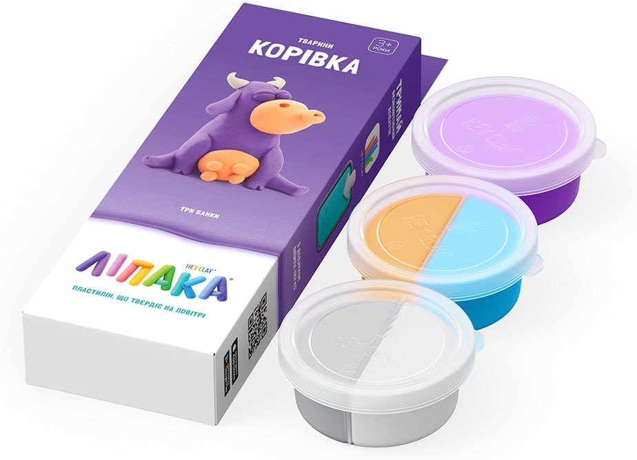Набір пластиліну, що самозатвердіває Lipaka – Коровка (30047-UA01)фото2