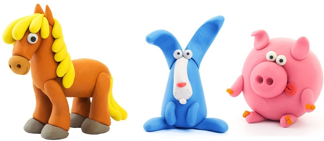 Набір пластиліну, що самозатвердіває Lipaka – Порося, конячка, кролик (60023-UA01)фото3