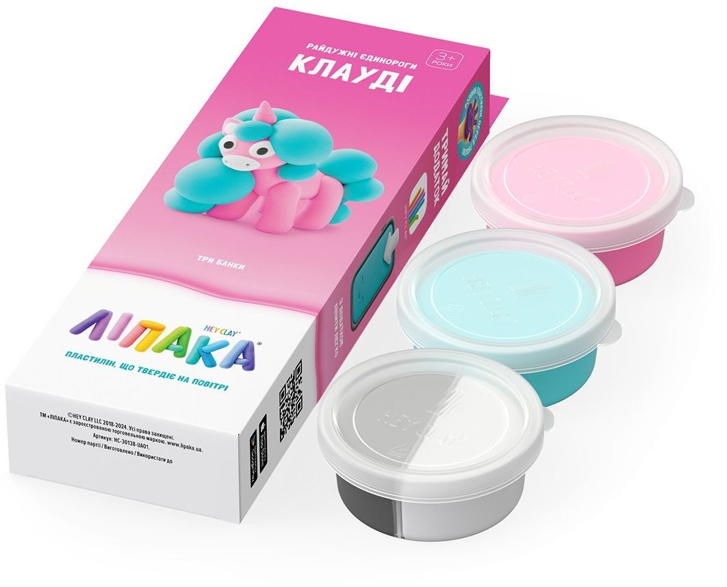 Набір пластиліну, що самозатвердіває Lipaka – Райдужні єдинороги: Клауді (30138-UA01)фото2