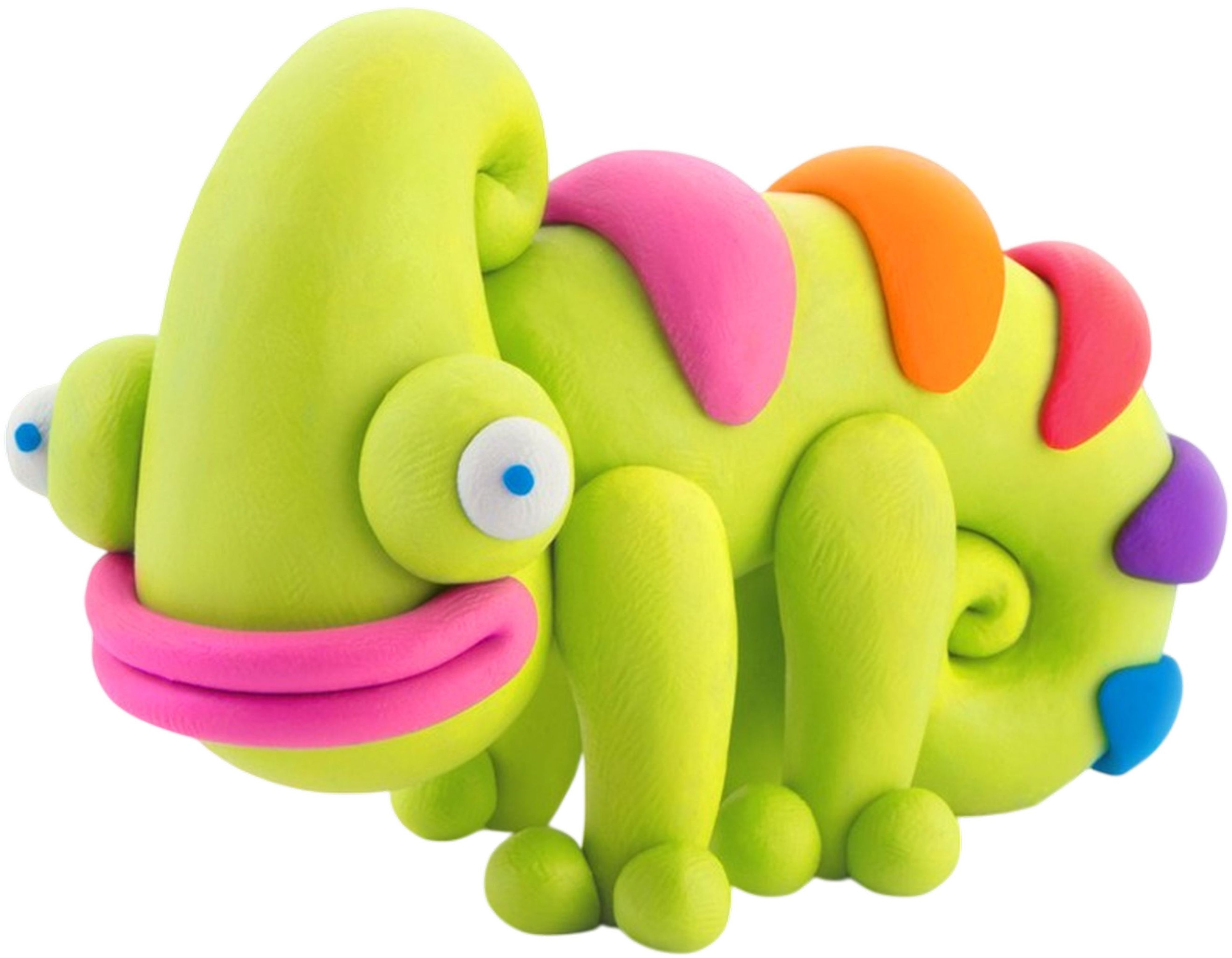 Набір пластиліну, що самозатвердіває Lipaka – Екзотичні тварини: хамелеон (30123-UA01)фото4