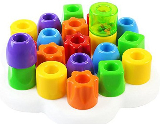 Мозаика серии - ГЕОМЕТРИЯ МАКСИ (большие фишки (21 шт.)+ доска) (4160-Q) фото 2