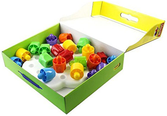 Мозаика серии - ГЕОМЕТРИЯ МАКСИ (большие фишки (21 шт.)+ доска) (4160-Q) фото 4