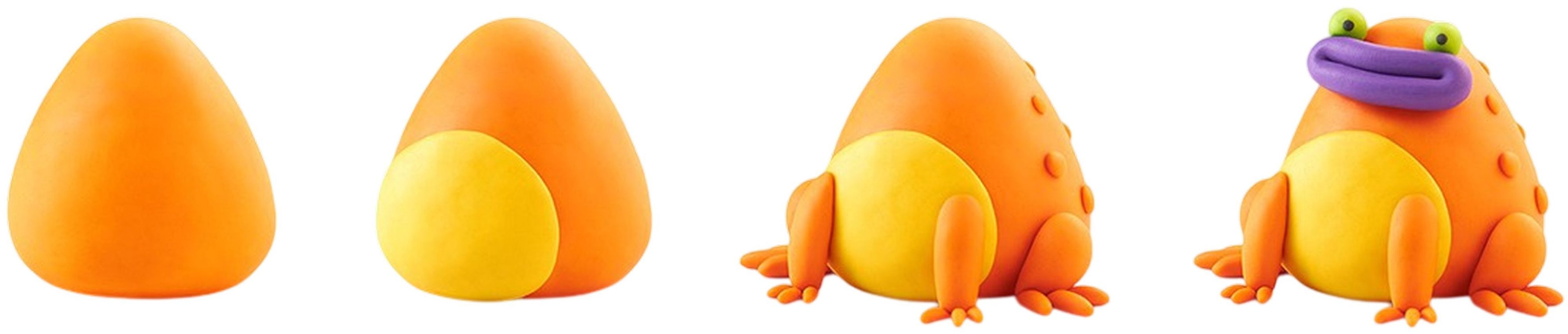 Набор самозатвердевающего пластилина Lipaka - Экзотические животные: тарантул, черепаха, оранжевая лягушка (60050-UA01) фото 3