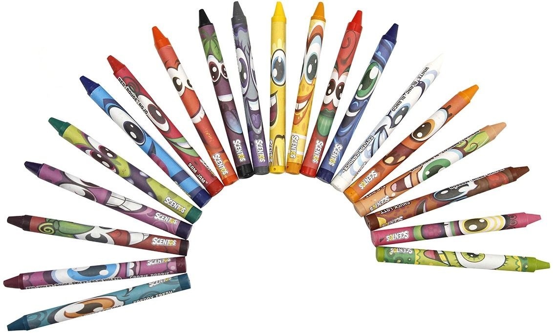 Набір ароматних воскових олівців Scentos ФРУКТОВА ФЕЄРІЯ (20 кольорів) (40277)фото3