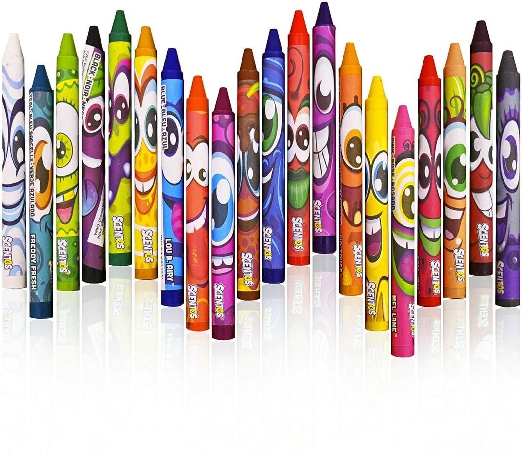 Набір ароматних воскових олівців Scentos ФРУКТОВА ФЕЄРІЯ (20 кольорів) (40277)фото4