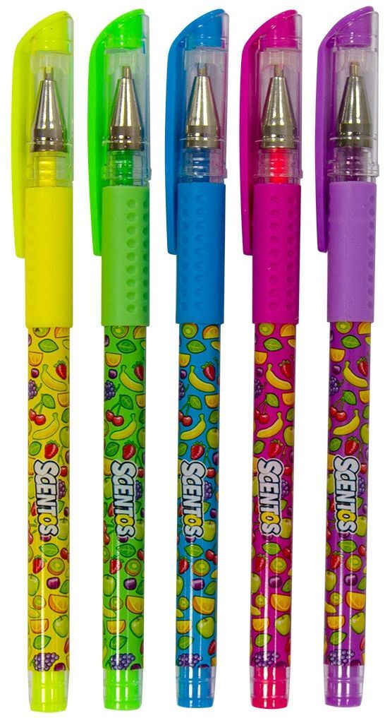 Набір ароматних гелевих ручок Scentos НЕОНОВИЙ КОКТЕЙЛЬ (5 кольорів) (12264)фото2