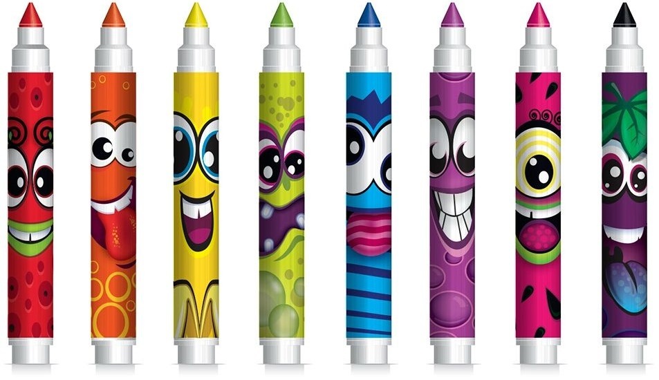 Набор ароматных маркеров Scentos - Плавная Линия (8 цветов) (40605) фото 