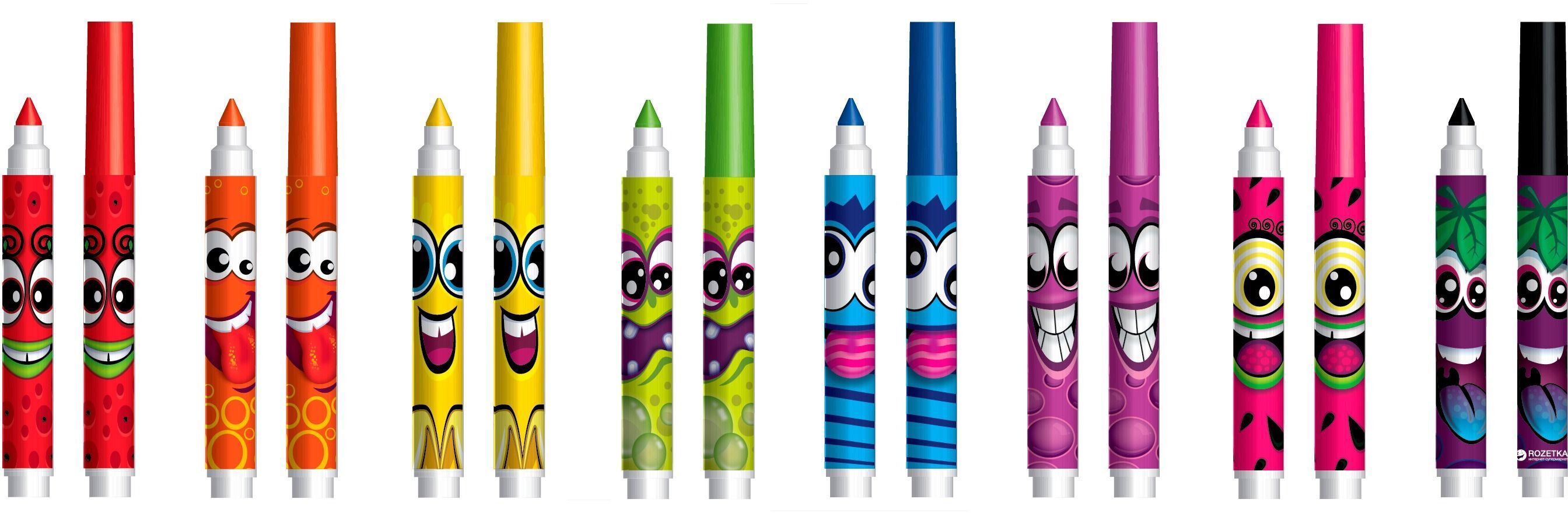 Набор ароматных маркеров Scentos - Плавная Линия (8 цветов) (40605) фото 