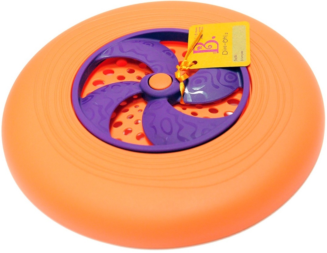 Іграшка - ФРІСБІ (колір папайя-сливовий) (BX1356Z)фото2