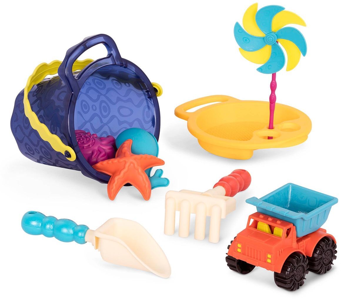 Набор для игры с песком и водой - ВЕДЕРЦЕ МОРЕ (9 предметов) (BX1330Z) фото 2